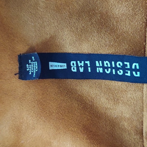 ÐESIGN LAB LORD and TAYLOR  Vintage Western vest  brown with fringe S/P - Picture 4 of 6